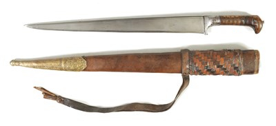 Lot 372 - A 19TH CENTURY INDIAN KHYBER KNIFE