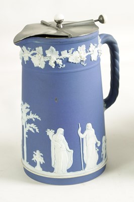 Lot 20 - A COLLECTION OF FIVE PIECES OF WEDGEWOOD COLOURED JASPERWARE