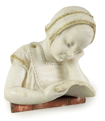 Lot 620 - A LATE 19TH CENTURY CARVED WHITE MARBLE BUST