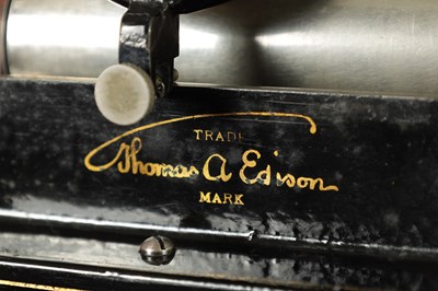 Lot 707 - A LATE 19TH CENTURY EDISON GEM PHONOGRAPH AND CYLINDERS