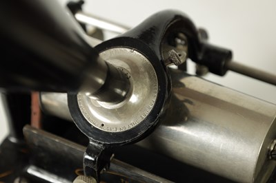 Lot 707 - A LATE 19TH CENTURY EDISON GEM PHONOGRAPH AND CYLINDERS