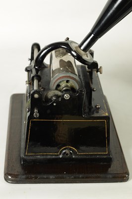 Lot 707 - A LATE 19TH CENTURY EDISON GEM PHONOGRAPH AND CYLINDERS
