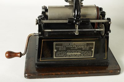 Lot 707 - A LATE 19TH CENTURY EDISON GEM PHONOGRAPH AND CYLINDERS