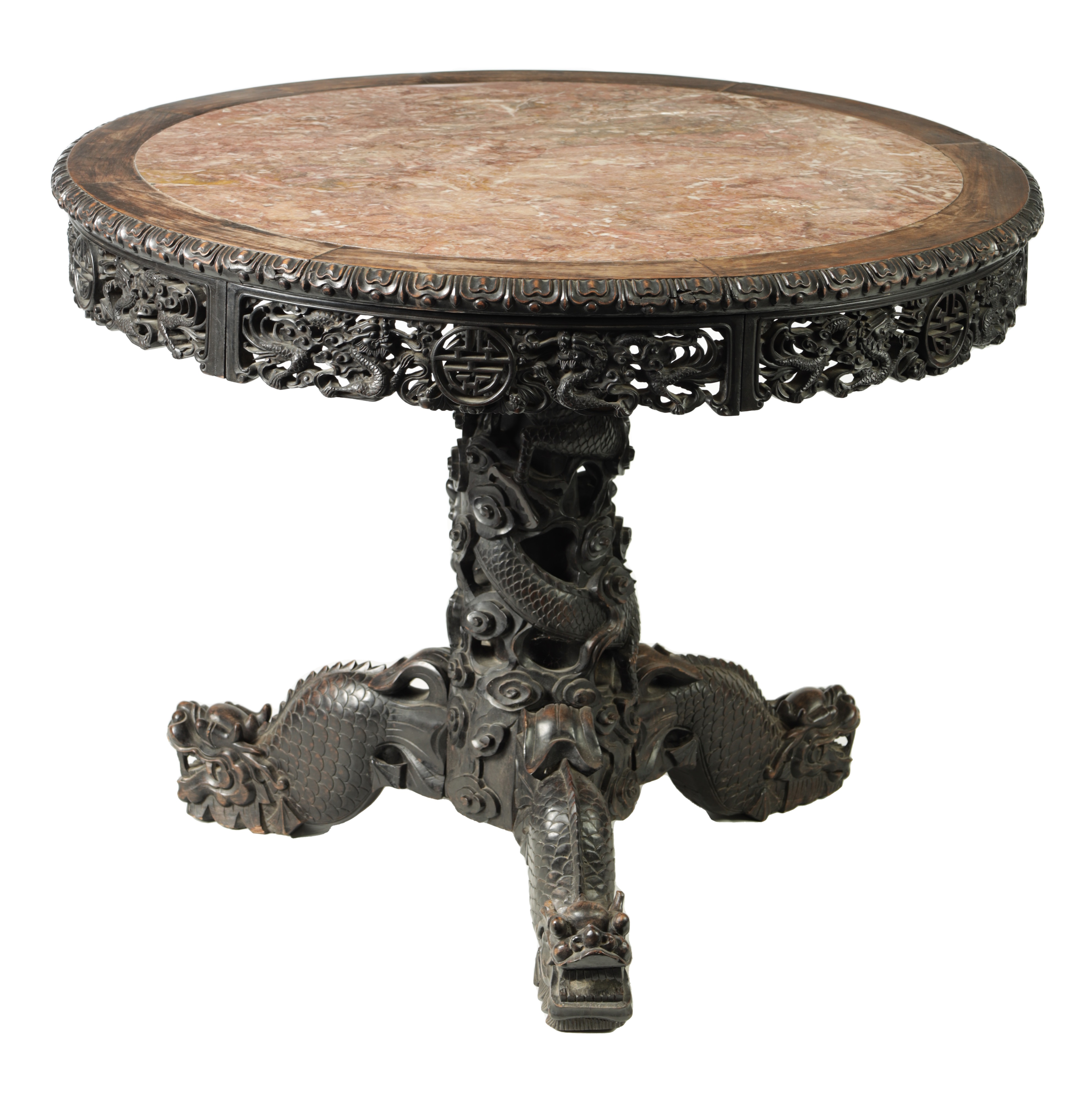 Eighteenth or nineteenth-century Chinese hardwood centre table sold by Hutchinson Scott