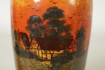 Lot 54 - AN EARLY 20TH-CENTURY ROYAL DOULTON SLENDER TAPERING VASE