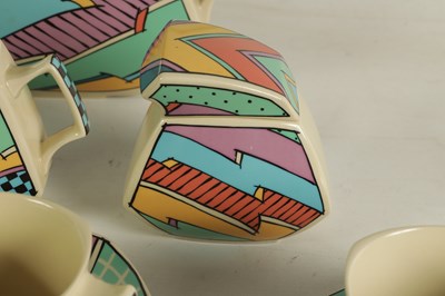 Lot 71 - A ROSENTHAL, GERMANY ART DECO STYLE  24 PIECE ‘JAZZ’ PATTERN TEA SERVICE