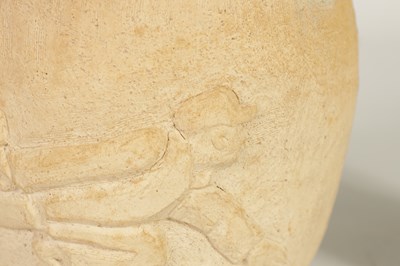 Lot 52 - JOHN DUGGER (AMERICAN B.1948) A MID 20TH CENTURY STONEWARE BULBOUS VASE