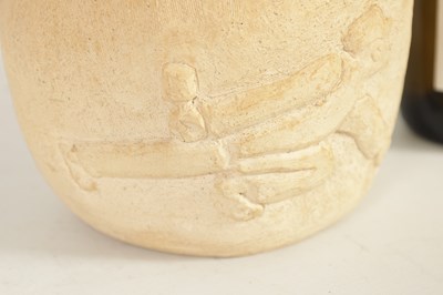 Lot 52 - JOHN DUGGER (AMERICAN B.1948) A MID 20TH CENTURY STONEWARE BULBOUS VASE
