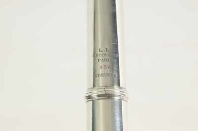 Lot 648 - AN EARLY SOLID SILVER FLUTE BY LOUIS LOT OF PARIS NO. 936