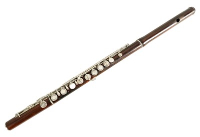Lot 646 - A MID 19TH CENTURY WOODEN FLUTE BY RUDALL, CARTE & CO. NO. 385.