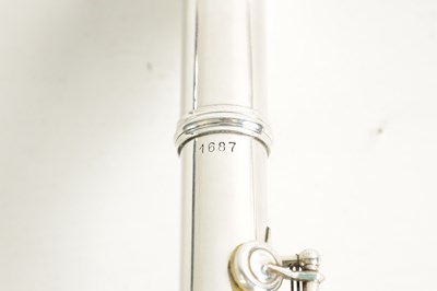 Lot 648 - A SWISS SILVER-PLATED FLUTE BY HUG & CO. ZURICH