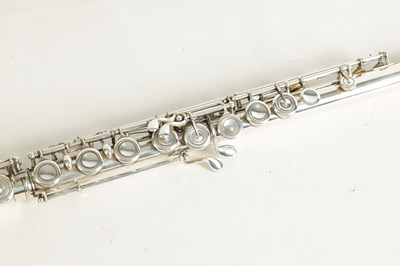 Lot 648 - A SWISS SILVER-PLATED FLUTE BY HUG & CO. ZURICH