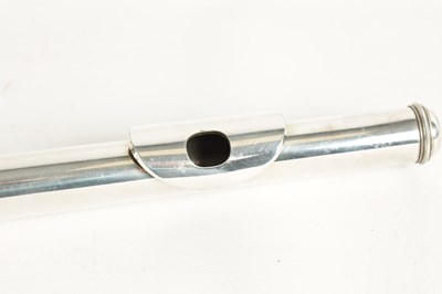 Lot 648 - A SWISS SILVER-PLATED FLUTE BY HUG & CO. ZURICH