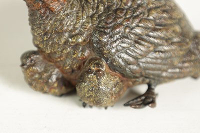 Lot 603 - A LATE 19TH CENTURY BERGMAN STYLE COLD PAINTED BRONZE SCULPTURE