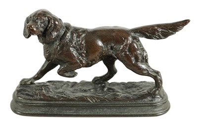 Lot 593 - ALFRED DUBUCAND (1828-1894) A 19TH CENTURY FRENCH ANIMALIER BRONZE SCULPTURE