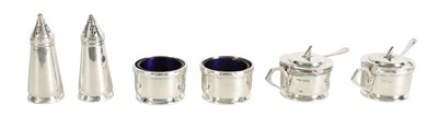 Lot 272 - GEORGE V SILVER CONDIMENT SET