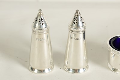 Lot 272 - GEORGE V SILVER CONDIMENT SET