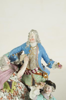 Lot 88 - A MID/LATE 19TH CENTURY MEISSEN MUSICIAN FIGURE GROUP