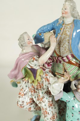 Lot 88 - A MID/LATE 19TH CENTURY MEISSEN MUSICIAN FIGURE GROUP