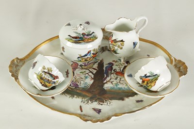 Lot 66 - AN 18TH CENTURY MEISSEN SEVEN-PIECE TETE-A-TETE SET