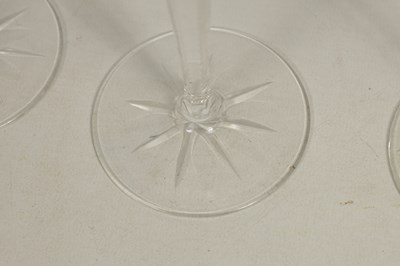 Lot 27 - AN 8 PIECE PART SUITE OF BOHEMIAN COLOURED TABLE GLASSWARE