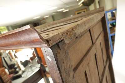 Lot 1245 - A RARE 17TH CENTURY AND LATER JOINED OAK WESTMORELAND DOUBLE FOUR-POSTER BED