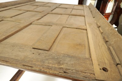 Lot 1245 - A RARE 17TH CENTURY AND LATER JOINED OAK WESTMORELAND DOUBLE FOUR-POSTER BED