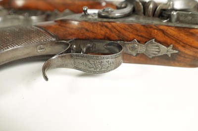 Lot 504 - A GOOD PAIR OF EARLY 19TH CENTURY FLINTLOCK DUELLING PISTOLS BY THEOPHILUS RICHARDS