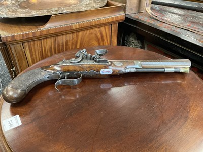 Lot 504 - A GOOD PAIR OF EARLY 19TH CENTURY FLINTLOCK DUELLING PISTOLS BY THEOPHILUS RICHARDS