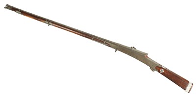 Lot 482 - AN EARLY 19TH CENTURY INDIAN MATCHLOCK TORADOR
