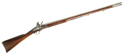 Lot 505 - AN EARLY 19TH CENTURY BROWN BESS FLINTLOCK MUSKET