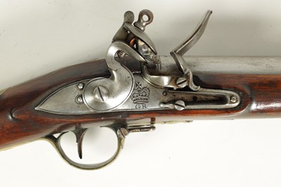 Lot 505 - AN EARLY 19TH CENTURY BROWN BESS FLINTLOCK MUSKET