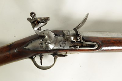 Lot 505 - AN EARLY 19TH CENTURY BROWN BESS FLINTLOCK MUSKET