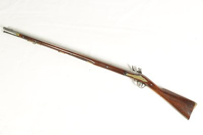 Lot 505 - AN EARLY 19TH CENTURY BROWN BESS FLINTLOCK MUSKET
