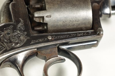 Lot 487 - A CASED 38-BORE DEANE, ADAMS & DEANE FIVE-SHOT SELF-COCKING REVOLVER