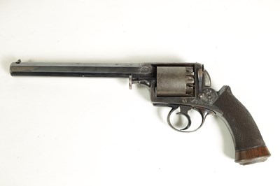 Lot 487 - A CASED 38-BORE DEANE, ADAMS & DEANE FIVE-SHOT SELF-COCKING REVOLVER