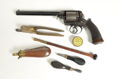 Lot 487 - A CASED 38-BORE DEANE, ADAMS & DEANE FIVE-SHOT SELF-COCKING REVOLVER