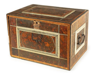 Lot 158 - A 17TH CENTURY INDO-PORTUGUESE TABLE CABINET