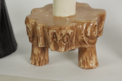 Lot 31 - THE TICHBOURNE TRIAL. A RARE ROYAL WORCESTER GROUP OF CANDLE EXTINGUISHERS