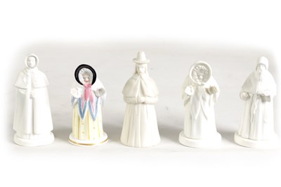 Lot 39 - A COLLECTION OF DERBY PORCELAIN CANDLE EXTINGUISHERS