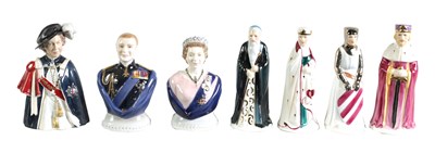 Lot 37 - A COLLECTION OF PORCELAIN FIGURAL CANDLE EXTINGUISHERS