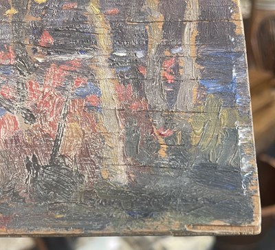 Lot 777 - ATT. TOM THOMSON (CANADIAN 1877-1917) OIL ON PLYWOOD PANEL