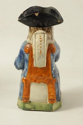 Lot 90 - A LATE 18TH/EARLY 19TH CENTURY PRATT TYPE TOBY JUG