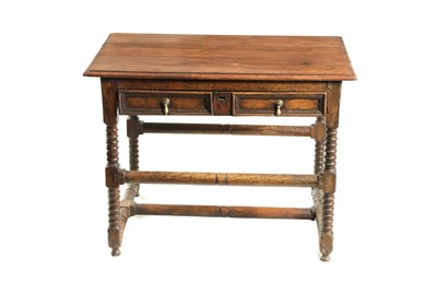 Lot 1032 - A 17TH CENTURY OAK SIDE TABLE