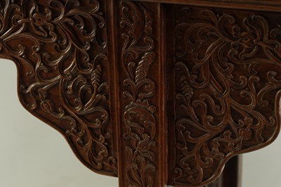 Lot 172 - A 19TH CENTURY CHINESE HARDWOOD ALTAR TABLE