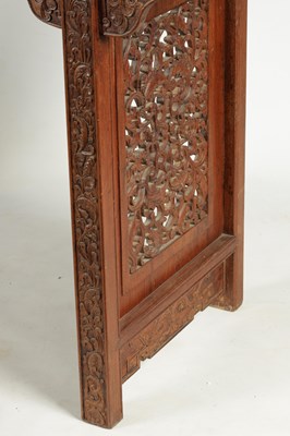 Lot 172 - A 19TH CENTURY CHINESE HARDWOOD ALTAR TABLE