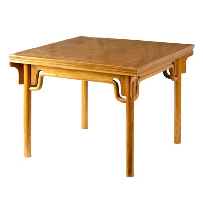 Lot 203 - A 20TH CENTURY CHINESE ELM CENTRE TABLE