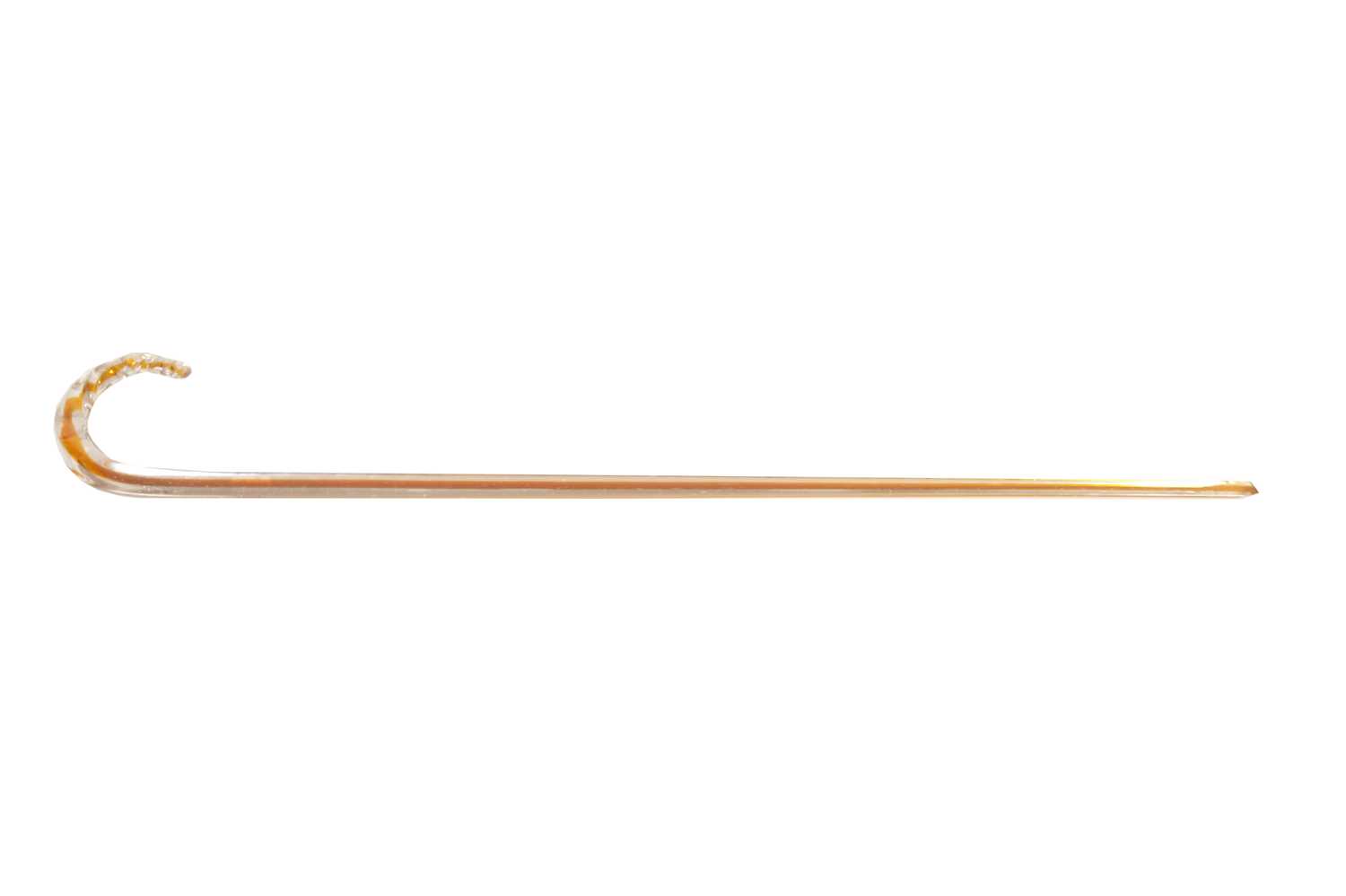 Lot 6 - A LATE 19TH CENTURY GLASS WALKING STICK