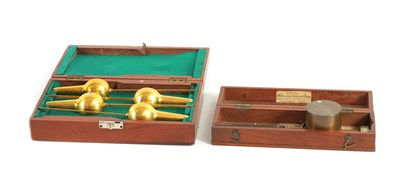 Lot 415 - AN EARLY 19TH CENTURY CHRONDROMETER TOGETHER WITH CASED SACCHAROMETERS