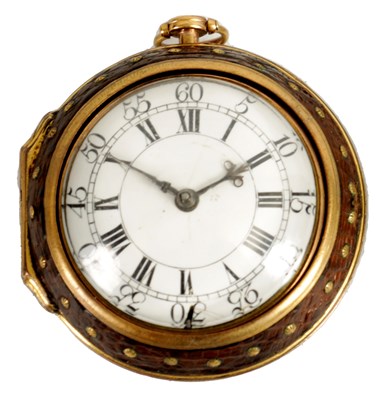 Lot 291 - THOMAS TOMPION & EDWARD BANGER, LONDON. AN EARLY 18TH CENTURY VERGE POCKET WATCH
